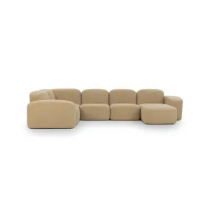 Muse 5 Piece RAF Chaise Modular Sofa - [ Airlie Camel ] by Ellison Studios, a Sofas for sale on Style Sourcebook