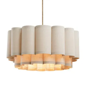 Trenerry Tiered Fabric Scallop Pendant Light by Fat Shack Vintage, a Pendant Lighting for sale on Style Sourcebook