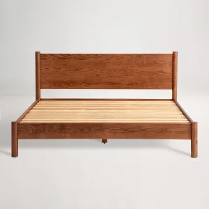 Ollie Queen Bed Frame, Walnut Brown, by Lounge Lovers by Lounge Lovers, a Beds & Bed Frames for sale on Style Sourcebook