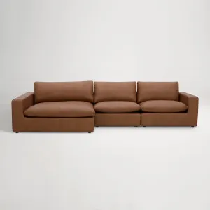 Hudson Left Chaise Sofa, Tuscany Tan, by Lounge Lovers by Lounge Lovers, a Sofas for sale on Style Sourcebook