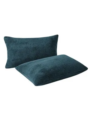 Deep Teal Snuggle Fleece Pillowcase Pair by null, a Pillow Cases for sale on Style Sourcebook