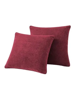Rhubarb Snuggle Fleece European Pillowcase Pair by null, a Cushions, Decorative Pillows for sale on Style Sourcebook