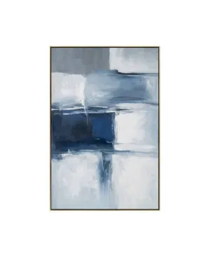 Blue Drift Wall Art Canvas 120cm x 80cm by Luxe Mirrors, a Prints for sale on Style Sourcebook