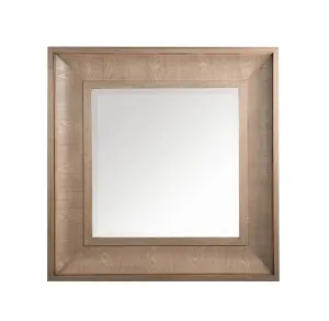 Natural Bates Square Wall Mirror 116cm x 116cm by Luxe Mirrors, a Mirrors for sale on Style Sourcebook