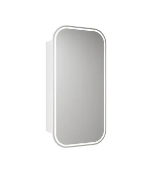 Vienna Frameless LED Shaving Cabinet Matte White 90cm x 45cm by Luxe Mirrors, a Vanity Mirrors for sale on Style Sourcebook