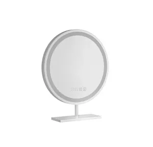 Round Tabletop LED Makeup Mirror 28cm x 49cm by Luxe Mirrors, a Illuminated Mirrors for sale on Style Sourcebook