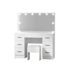 Hollywood-Style Makeup Mirror Dressing Table 118cm x 138cm by Luxe Mirrors, a Shaving Cabinets for sale on Style Sourcebook