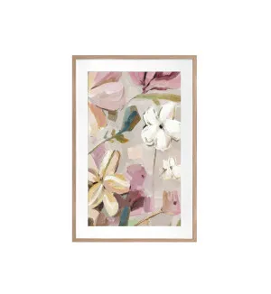 Mia Floral Framed Wall Art 80cm x 120cm by Luxe Mirrors, a Prints for sale on Style Sourcebook
