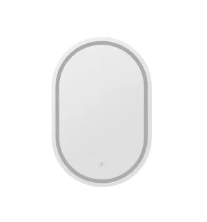 Oval LED Bathroom Wall Mirror 50cm x 75cm by Luxe Mirrors, a Illuminated Mirrors for sale on Style Sourcebook
