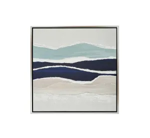 Seascape Mountain Wall Art Canvas 85cm x 85cm by Luxe Mirrors, a Prints for sale on Style Sourcebook