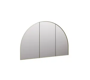 Blaine Arch Mirror Cabinet Satin Brass 80cm x 120cm by Luxe Mirrors, a Vanity Mirrors for sale on Style Sourcebook