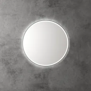 Touchless LED Round Mirror with Gun Metal Frame 70cm by Luxe Mirrors, a Vanity Mirrors for sale on Style Sourcebook