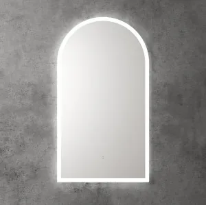 Touchless LED Arch Frameless Mirror 90cm x 50cm by Luxe Mirrors, a Vanity Mirrors for sale on Style Sourcebook