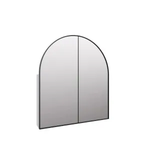 Amir Arch Mirror Cabinet Black 86cm x 76cm by Luxe Mirrors, a Vanity Mirrors for sale on Style Sourcebook