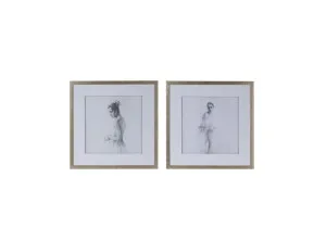 Ballerina Framed Print Wall Art 50cm x 50cm by Dasch Design, a Prints for sale on Style Sourcebook