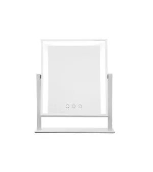 Standing Hollywood Make Up Mirror White 25cm x 30cm by Luxe Mirrors, a Illuminated Mirrors for sale on Style Sourcebook