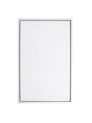 White Curves Canvas Painting 85cm x 55cm by Cafe Lighting &amp; Living, a Prints for sale on Style Sourcebook