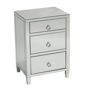 Bedside Drawer Glamour Mirrored 66cm x 36cm x 46cm by Dasch Design, a Bedside Tables for sale on Style Sourcebook