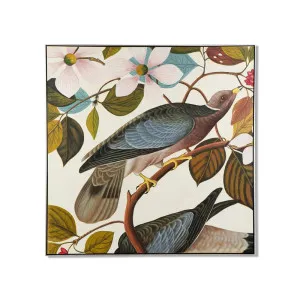 Life of Bird Wall Art Canvas 140 cm X 140 cm by Cafe Lighting &amp; Living, a Painted Canvases for sale on Style Sourcebook