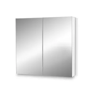 2 Door Mirrored Cabinet White 75cm x 72cm by Luxe Mirrors, a Vanity Mirrors for sale on Style Sourcebook
