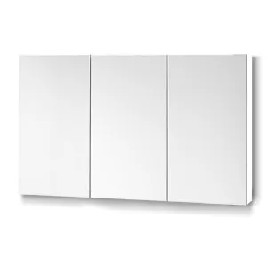 3 Door Mirrored Cabinet - White 120cm x 72cm by Luxe Mirrors, a Vanity Mirrors for sale on Style Sourcebook