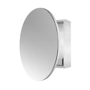 Round Single Door Mirror Cabinet 60cm by Luxe Mirrors, a Shaving Cabinets for sale on Style Sourcebook