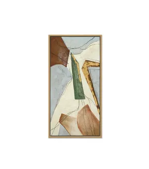 Hand-Painted Earthen Flow I Wall Art Canvas 125cm x 65cm by Cafe Lighting &amp; Living, a Prints for sale on Style Sourcebook