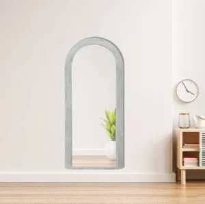 White Arched Solid Wood Frame Wall Mirror 80cm x 180cm by BestWorld, a Mirrors for sale on Style Sourcebook