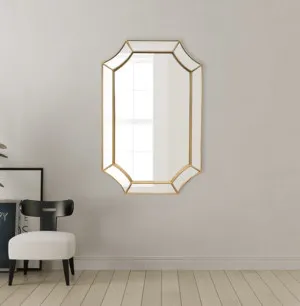 Gold Decorative Accent Wall Mirror 60cm x 90cm by BestWorld, a Mirrors for sale on Style Sourcebook