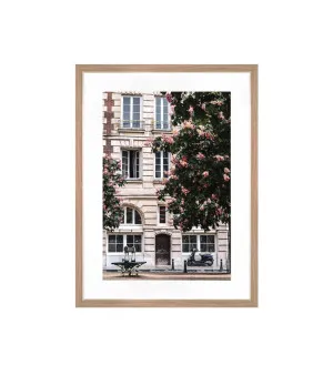 Facade and Flowers Framed Wall Art 80cm x 60cm by ", a Prints for sale on Style Sourcebook