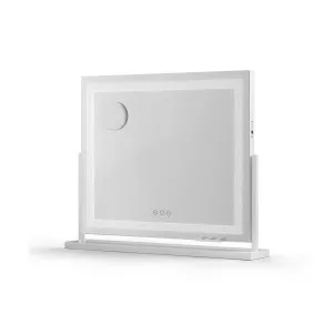 Rotatable Make-up Mirror with LED Crystal Lights 60cm x 50cm by Luxe Mirrors, a Illuminated Mirrors for sale on Style Sourcebook