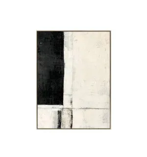 Monochrome Minimalist Abstract Wall Art Canvas 120cm x 80cm by ", a Prints for sale on Style Sourcebook