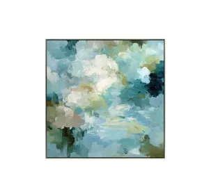 Echoes of Blue Wall Art Canvas 80cm x 80cm by ", a Prints for sale on Style Sourcebook