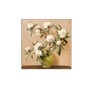 Garden Calm in Green Vase Wall Art Canvas 80cm x 80cm by ", a Prints for sale on Style Sourcebook