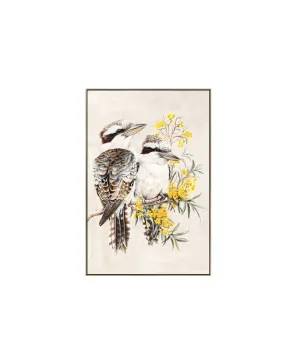 Kookaburras in Golden Bloom Wall Art Canvas 120cm x 80cm by ", a Prints for sale on Style Sourcebook