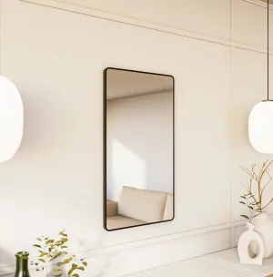 Leila Wall Mirror Deco Steel Frame 100cm x 56cm by ", a Mirrors for sale on Style Sourcebook