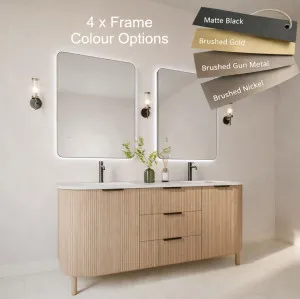 Matte Black, 900mm x 700mm by Luxe Mirrors, a Vanity Mirrors for sale on Style Sourcebook