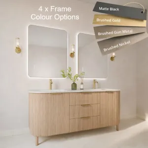 Brushed Gold, 900mm x 700mm by Luxe Mirrors, a Vanity Mirrors for sale on Style Sourcebook