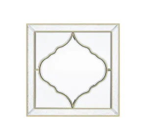 Geometric Gold Inlay Decorative Wall Mirror 60cm x 60cm by ", a Mirrors for sale on Style Sourcebook