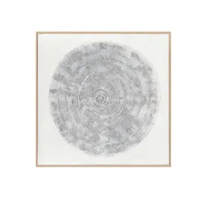 Hand-Painted Pale Orbit Wall Art Canvas 120cm x 120cm by Cafe Lighting &amp; Living, a Prints for sale on Style Sourcebook