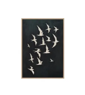 Hand-Painted Silence in Flight Wall Art Canvas 70cm x 100cm by Cafe Lighting &amp; Living, a Prints for sale on Style Sourcebook