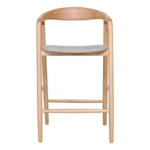 Moreno Bar Chair in Belfast Grey / Ash Natural by OZ Design, a Bar Stools for sale on Style Sourcebook