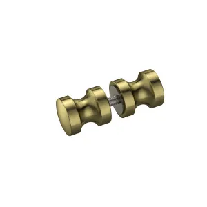 Industry Shower Door Knob IEK8 Brushed Brass by Estelle, a Door Hardware for sale on Style Sourcebook