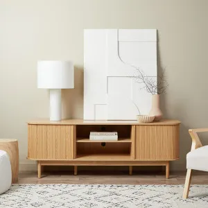 Maeve Entertainment Unit with Open Shelves - Natural - Mocka by Mocka., a Entertainment Units & TV Stands for sale on Style Sourcebook