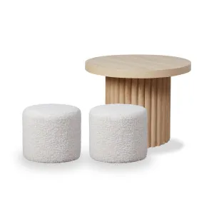 Mini Roo + Mini Moo Cream Two Seater Set - Mocka by Mocka., a Kids Play Furniture for sale on Style Sourcebook