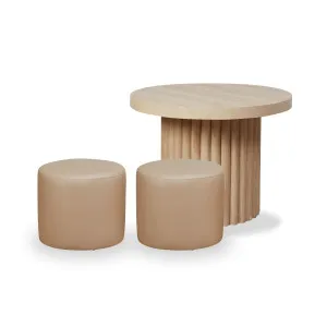 Mini Roo + Mini Moo Beige Two Seater Set - Mocka by Mocka., a Kids Play Furniture for sale on Style Sourcebook