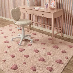 Addy Rectangle Heart Rug - Pink - Mocka by Mocka., a Contemporary Rugs for sale on Style Sourcebook