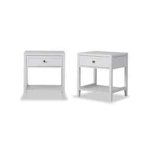 Cove Bedside Table - White Bundle - Mocka by Mocka., a Side Table for sale on Style Sourcebook