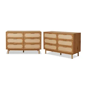 Canyon Six Drawer Bundle - Natural - Mocka by Mocka., a Dressers & Chests of Drawers for sale on Style Sourcebook