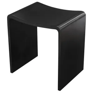 Thermogroup Willow Solid Surface Shower Stool - Black WS4030B by Thermogroup, a Bathroom Accessories for sale on Style Sourcebook